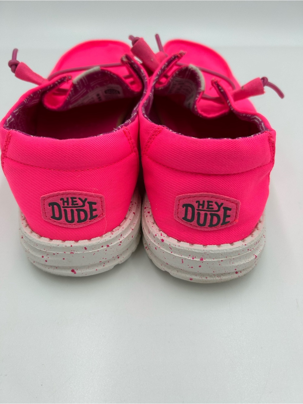Hey Dude Women's Moccasins in Neon Pink 8 - Picture 5 of 7